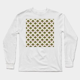 Mid Century Modern Hexagons Long Sleeve T-Shirt